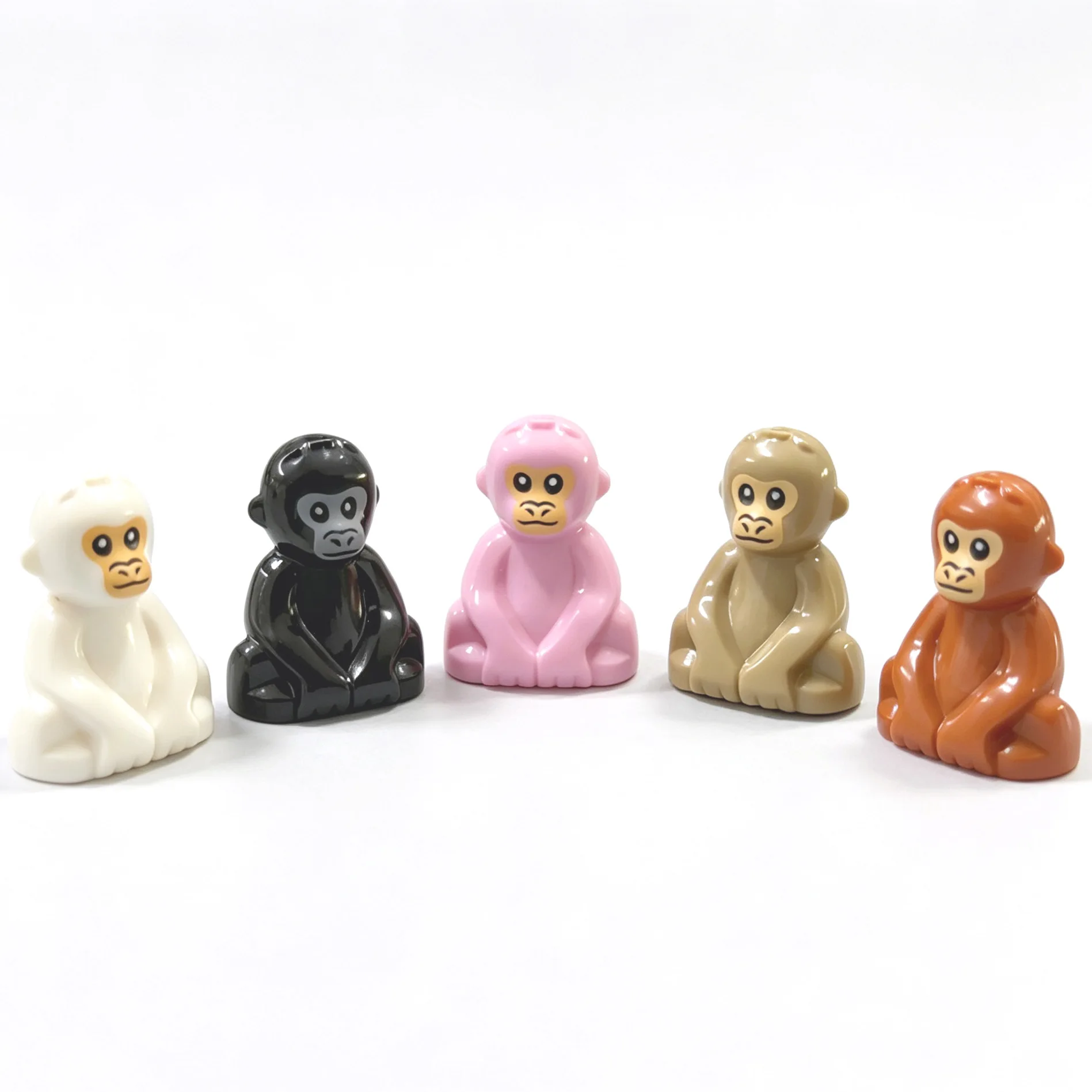 Animals Sitting Chimpanzee Baby Cub/Reach Out Monkey MOC Building Blocks Zoo Pet Bricks Toys Compatible With LEGO