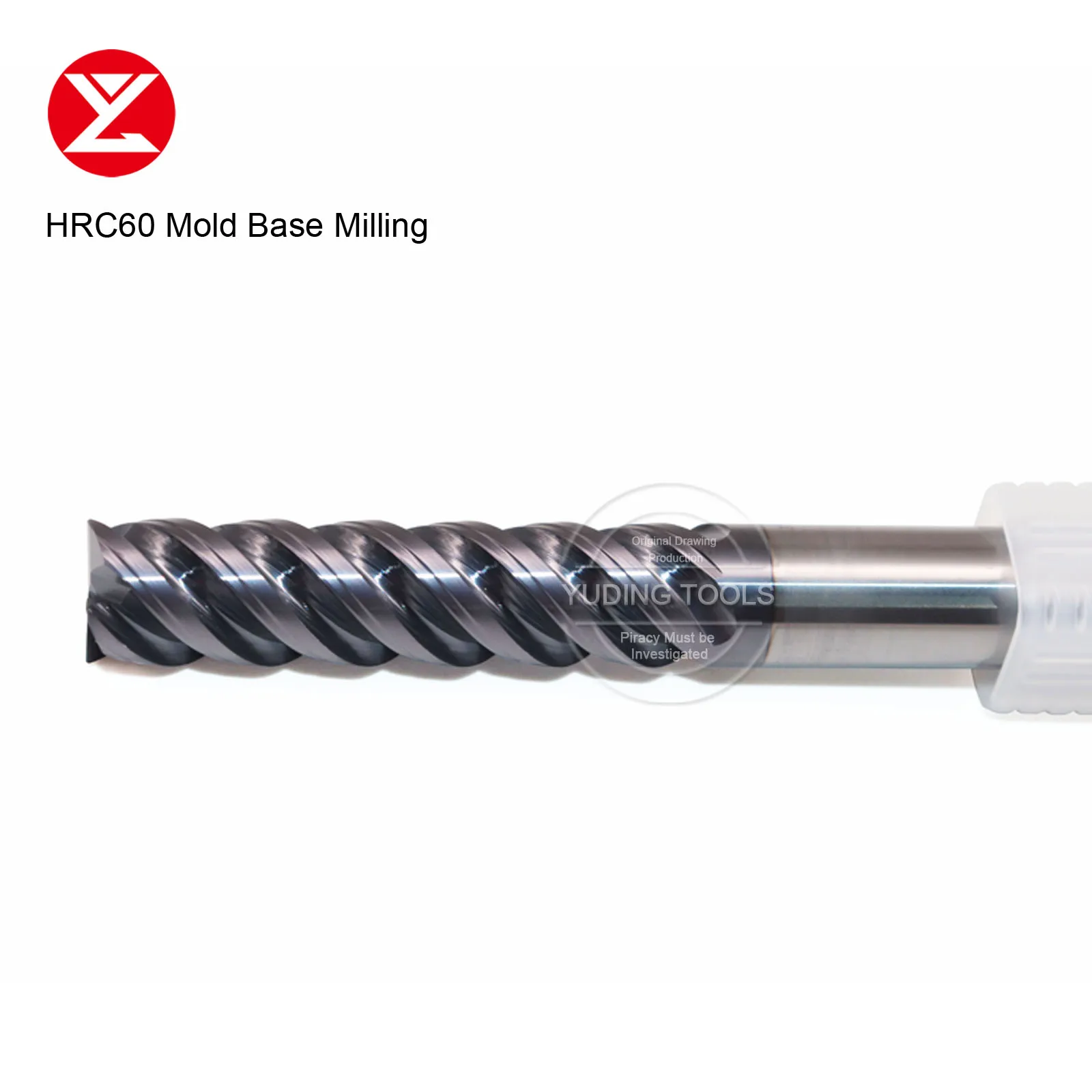 HRC60 4Flute special Side Solid Carbide Frame Milling Cutter for Flat Base Die Frame Tungsten Steel Mold embryo Frame End mill