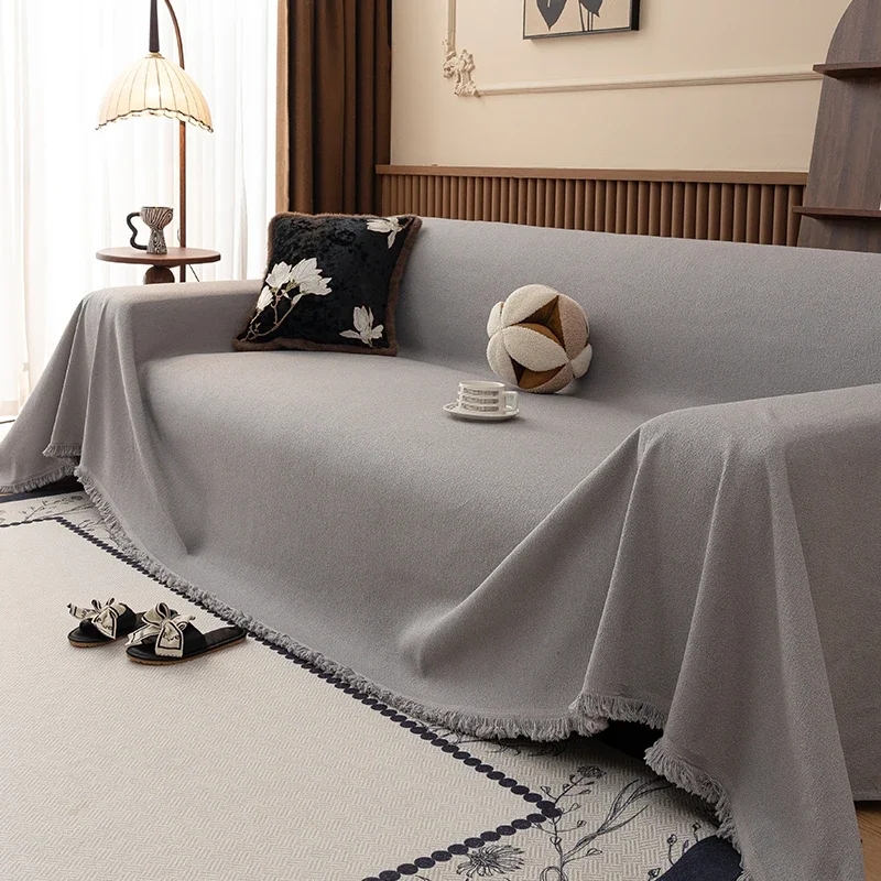 Home Waterproof Sofa Cover, Anti-Scratch Furniture Protector for Living Room, Full Coverage Sofa Blanket