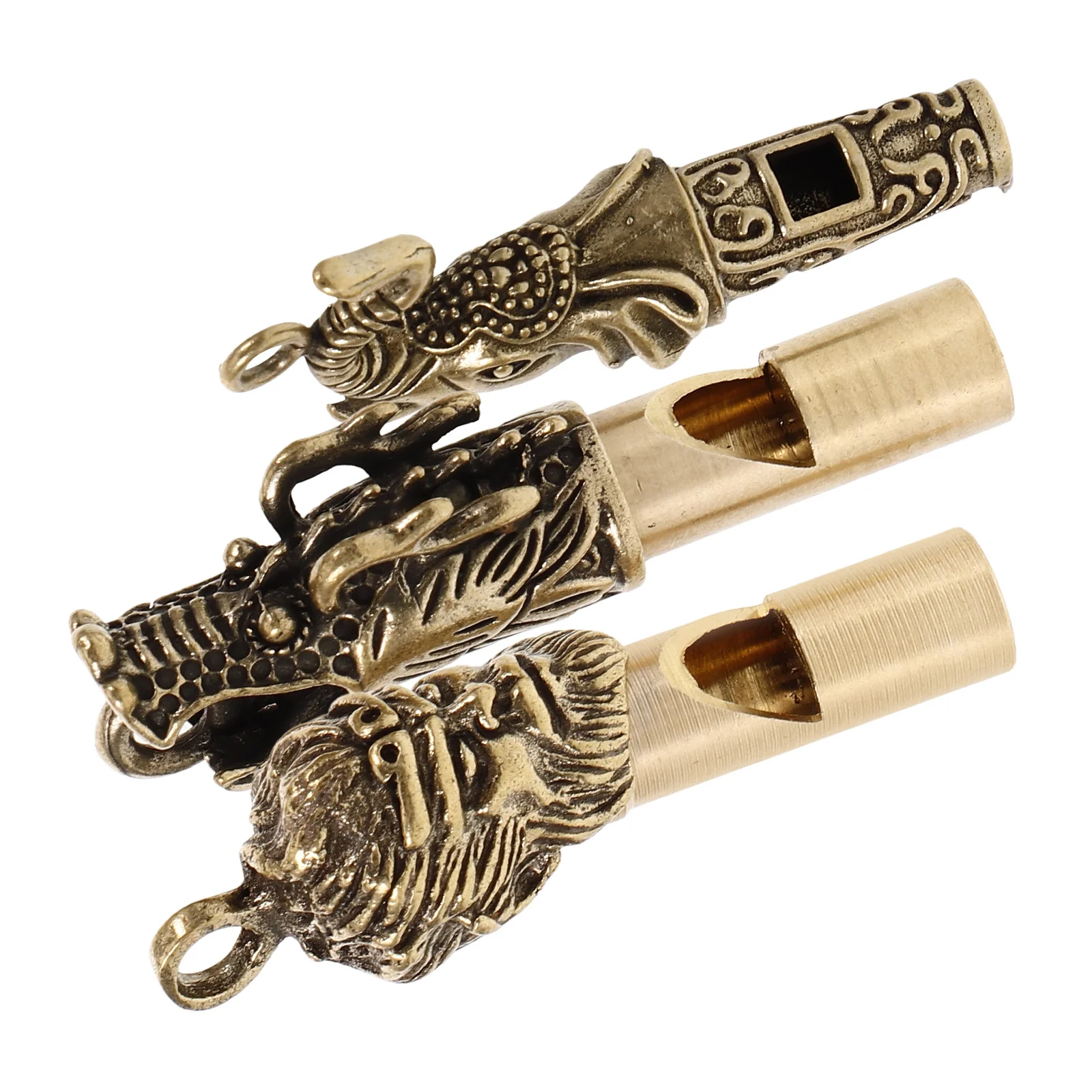 LLavero de cobre de 3 uds., Mini silbato de emergencia portátil para acampar al aire libre, senderismo, silbato de supervivencia, regalo deportivo de supervivencia