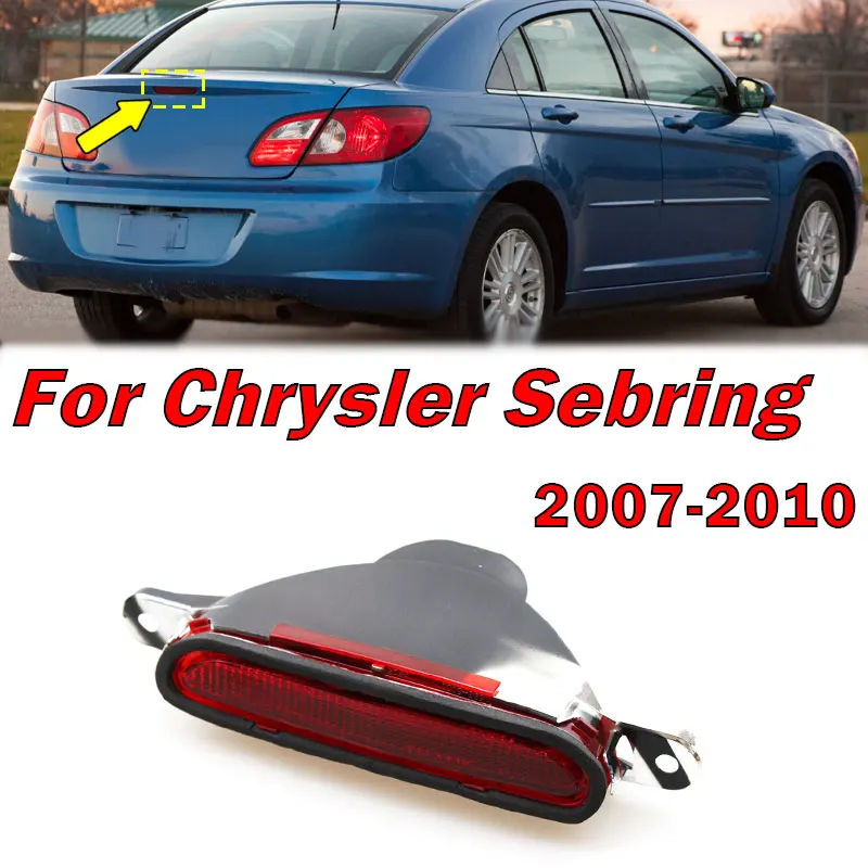 

For Chrysler Sebring 2007 2008 2009 2010 Car LED Rear Third Stop Lights Rear Additional Brake Light Auto Signal Lamp 5113614AA