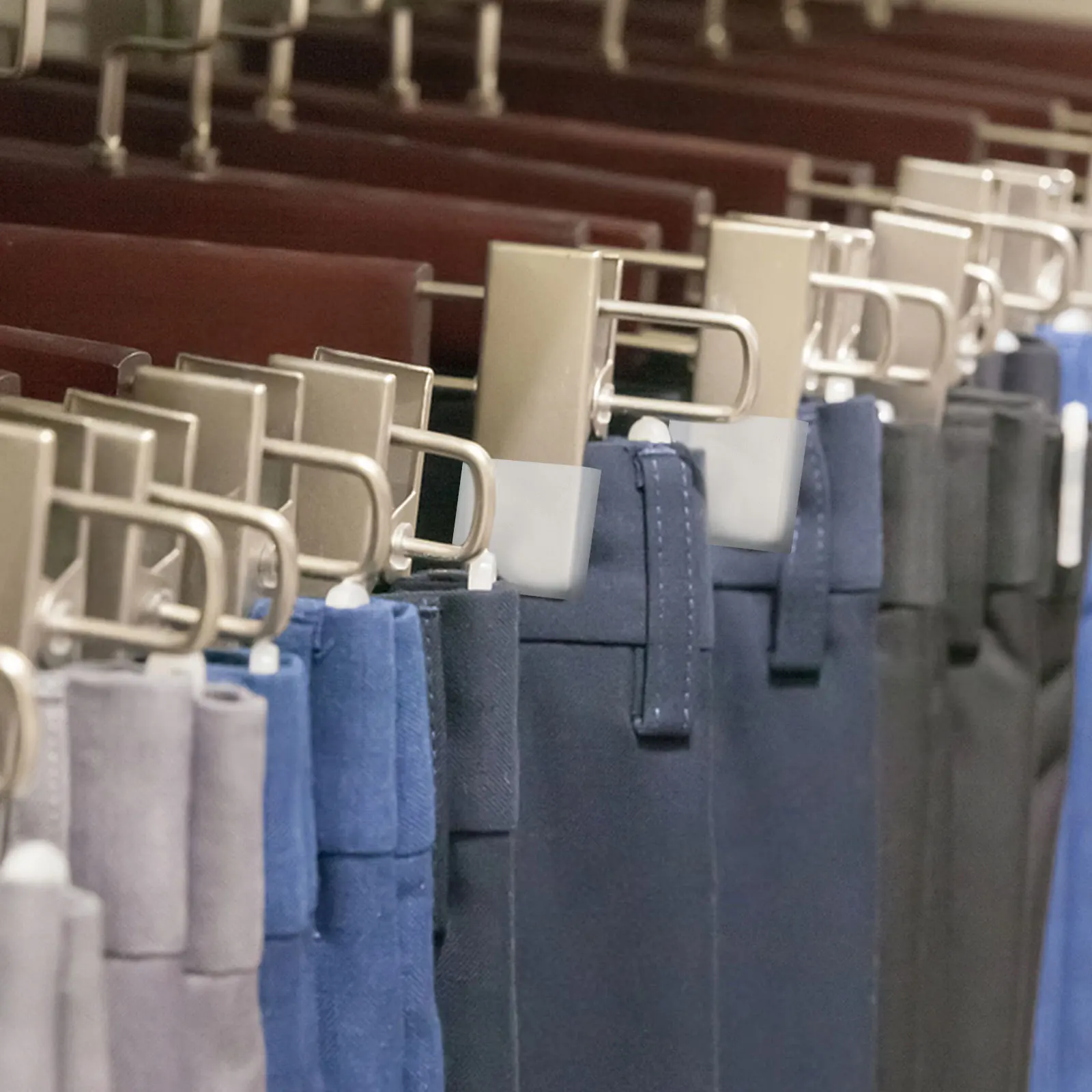 50 قطعة شماعات سيليكون السيطرة شفافة عدم الانزلاق شماعات الملابس شرائط ل الشماعات الخشبية السراويل مكافحة قطرة حماية الملابس #4