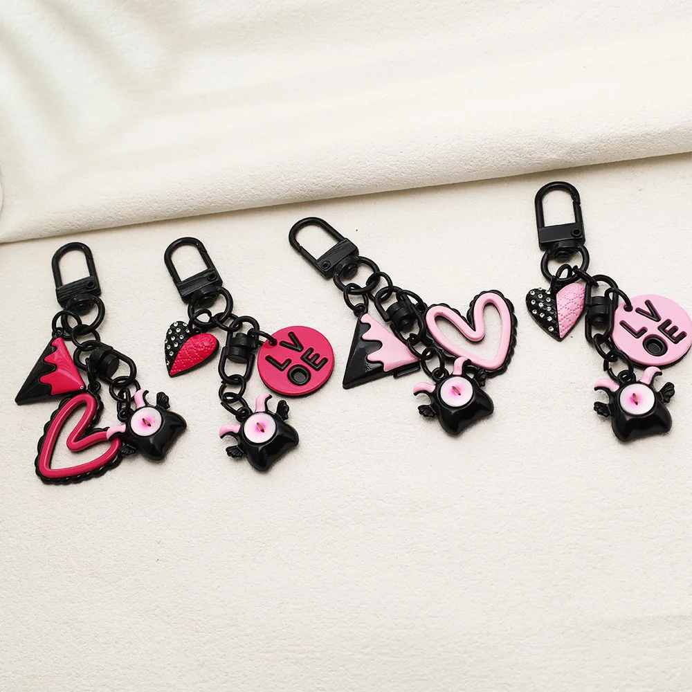 Hot Selling New Arrival Y2K Stylish Little Devil Keychain Creative Valentine Cute Bag Charm Fashion Daily Small Decor Gifts