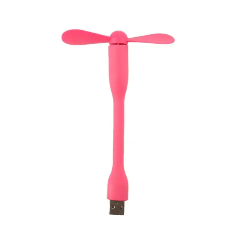 Creative USB Fan Flexible Portable Mini Fan and USB LED Light Lamp For Power Bank & Notebook & Computer Summer Gadget New
