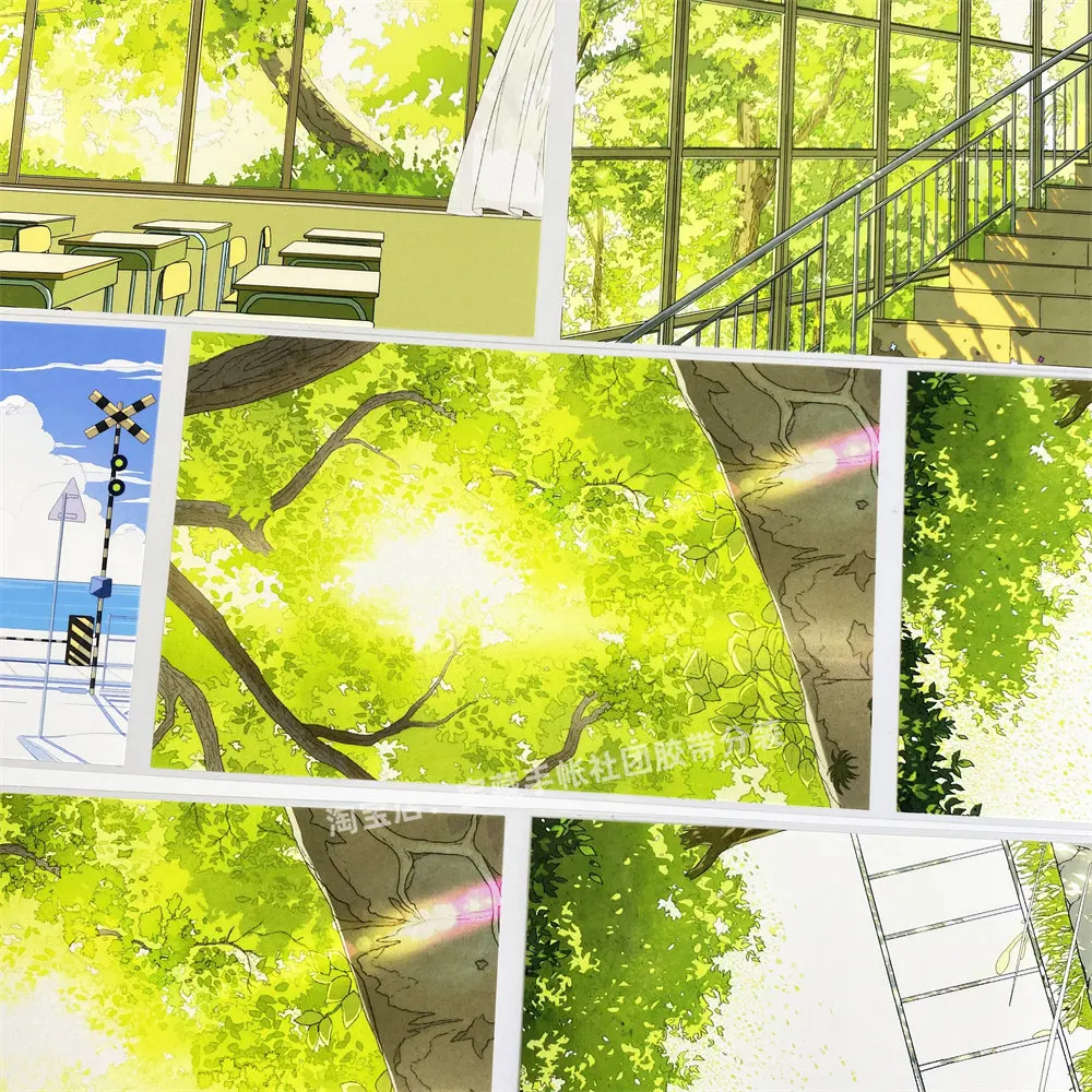 Washi pet tape journal x43 midsummer light year small hidden in the wild campus wind classroom scrapbooking mobile phone case st