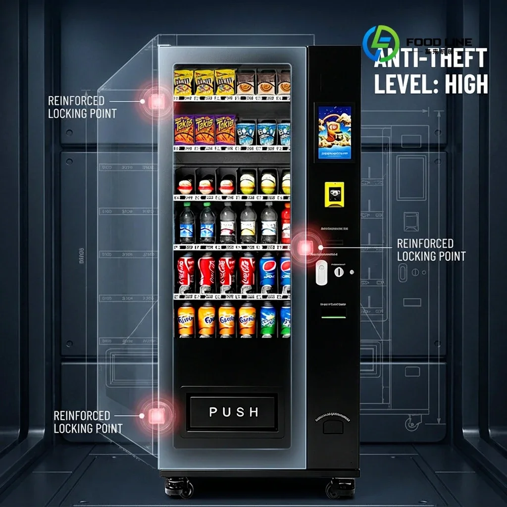FL Germany Factory Free Automatic Customized Drink and Snacks Vending Machine Cigarette Vending Machine Custom