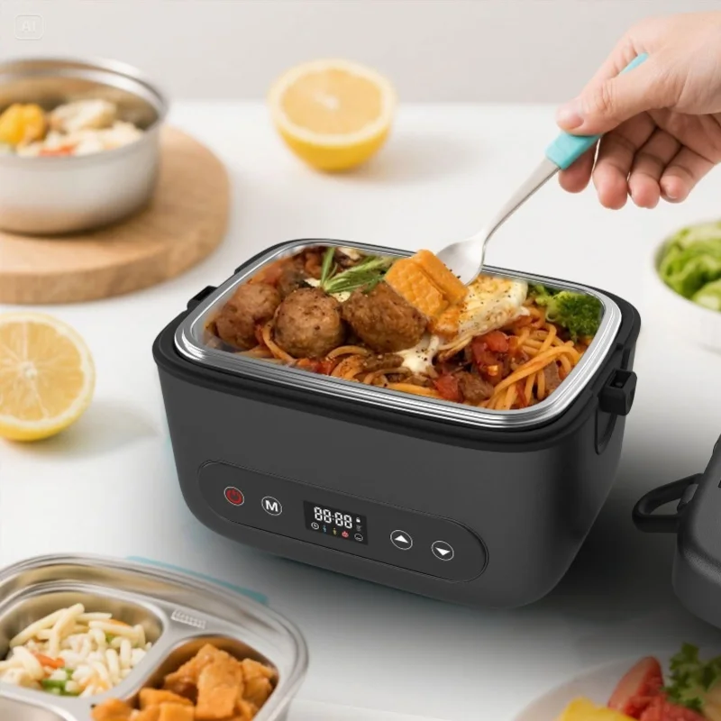 Battery Powered Cordless Heated Lunch Box 12000mAh Multi Mode Automatic Food Warmer For Outdoor Fishing Car Home