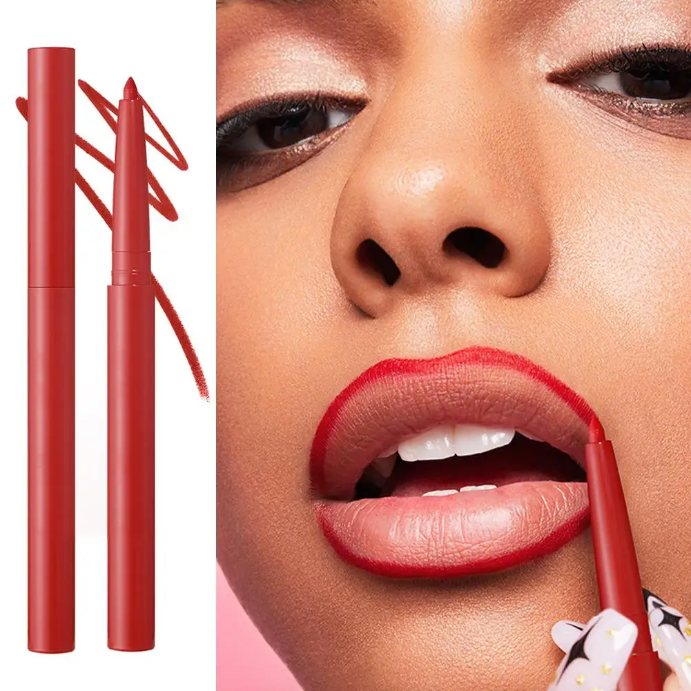 Dodici colori Lipliner Multiuso Bellezza Duratura Impermeabile Crea Stick Rossetto Matite Non Labbra Pigmento Linea Contorno Tazza Y0S3