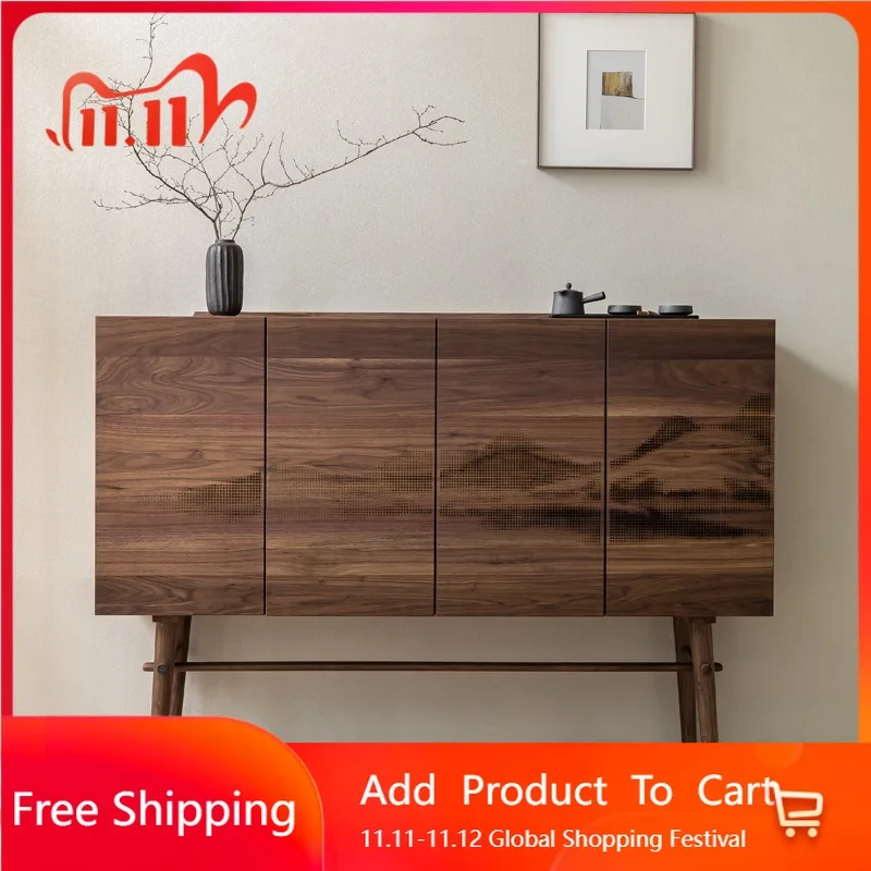

Wood Modern Bar Cabinet Shelves Living Room Mobile Display Wine Cabinet Standing Multifunctional Repisa Chinese Style Furniture