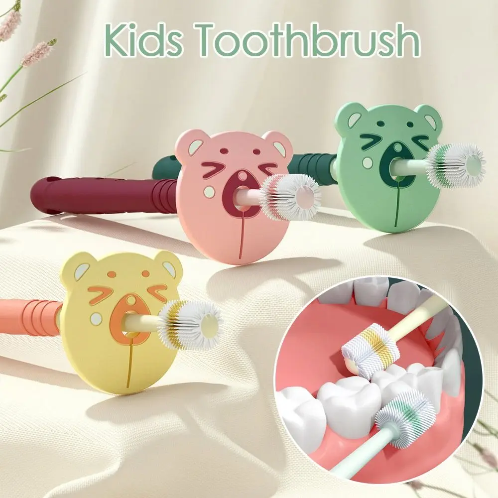 High-quality 360° Cleaning Kids Toothbrush Oral Health Oral Care Baby Oral Cleaner Soft Teeth Clean Brush For 1~6 Year Old