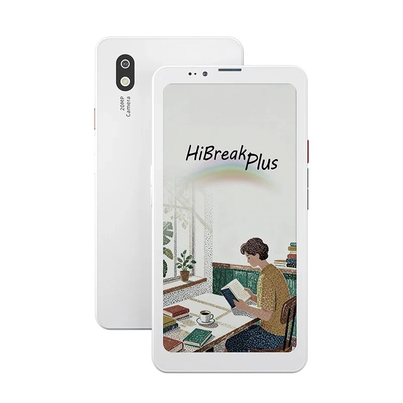 Hibreak Plus Ereader, 6.13' Color EPaper Screen with 53FPS, Android 14, 4+64GB, 4G Dual SIM Ebook Reader, Stylus Supported