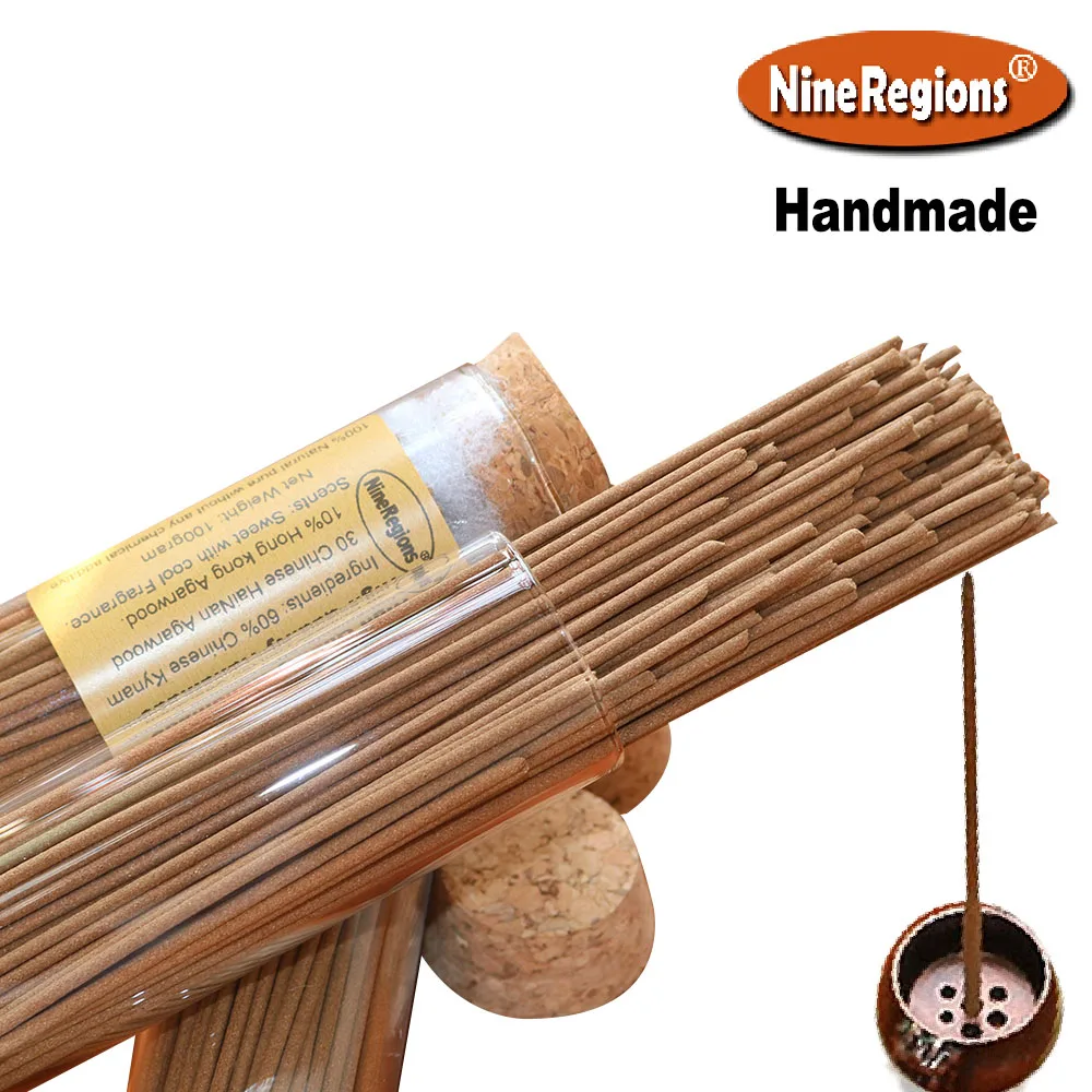 

Wholesale 100g Chinese Kynam+HaiNan+HongKong Oudh Incense Sticks Limited Stock Self-Handmade Nature Eco-Friendly Aroma Strong