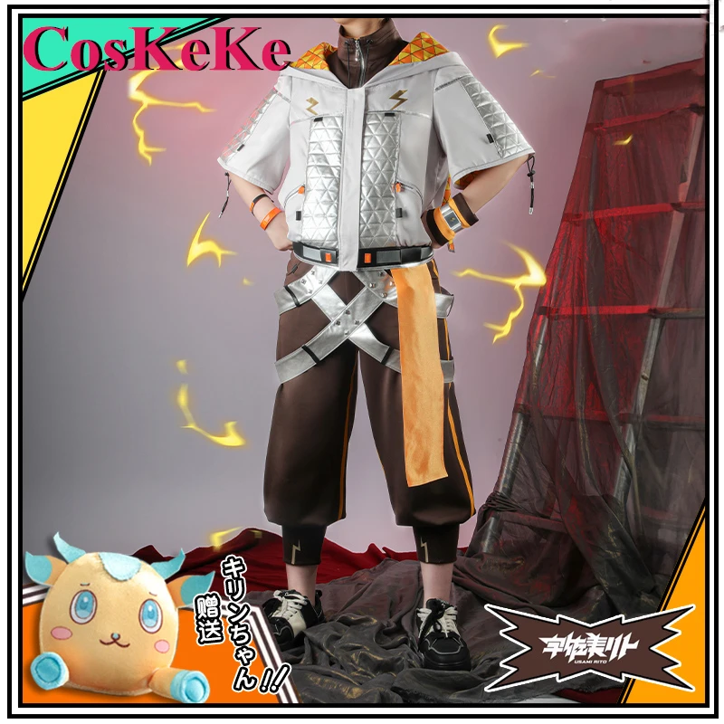 【Customized】CosKeKe Usami Rito Cosplay Anime Vtuber NIJISANJI IPSTAR Costume Handsome Uniform Halloween Party Role Play Clothing