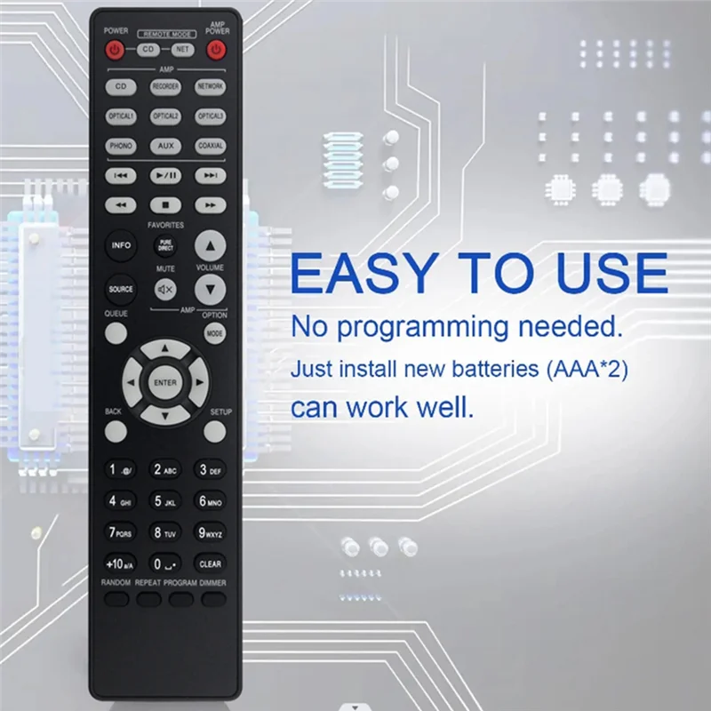 เปลี่ยน RC-1223 รีโมทคอนโทรลสําหรับ DENON AV Surroud Receiver RC-1223 รีโมทคอนโทรล