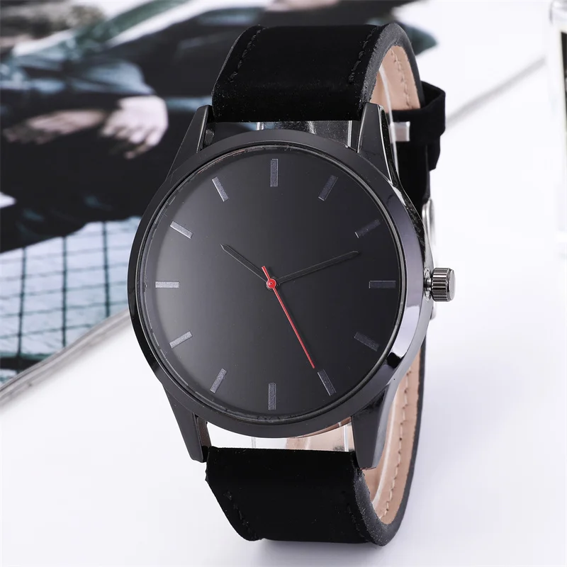 WOKAI high quality fashion casual men\'s abrasive stone quartz business belt watch sports simple style student boy clock