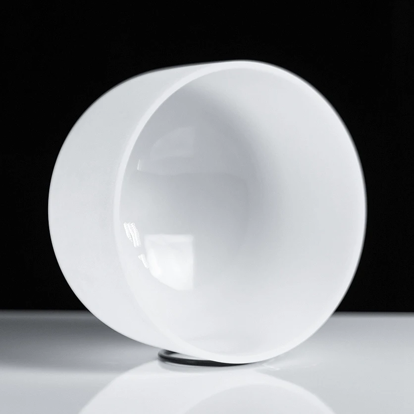 

Highly Recommended.8Inch Note Perfect Sound C Root Chakra Frosted Quartz Bowl