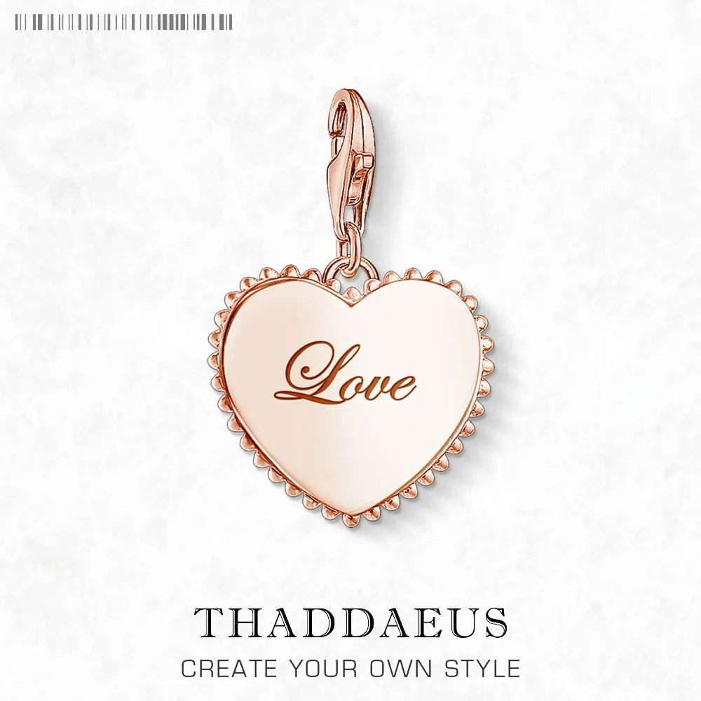 

Подвеска с подвеской в форме сердца для женщин и мужчин, стерлинговое серебро 925 пробы, Roamtnic, розовое золото, новый подарок в виде океана