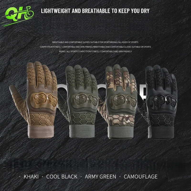

Tactical Military Motorcycle Gloves Full Finger Wearable Climbing Shooting Hunting guantes moto Motocross Racing Accessories