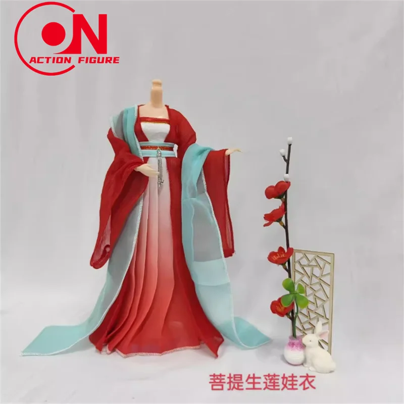 متوفر في المخزون مقاس 1/6 أنثى سلالة تانغ هانفو الملابس الصينية القديمة نموذج صالح 12 بوصة الجندي عمل الشكل دمى الجسم #5