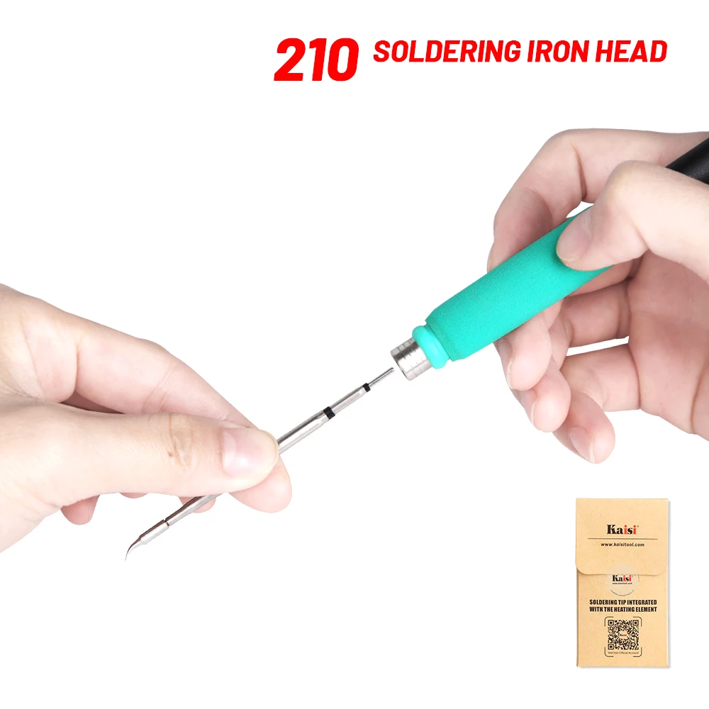 Kaisi 210 Soldering Iron Tips Lead Free Heating Core Compatible Sugon Aifen I2C Soldering Station