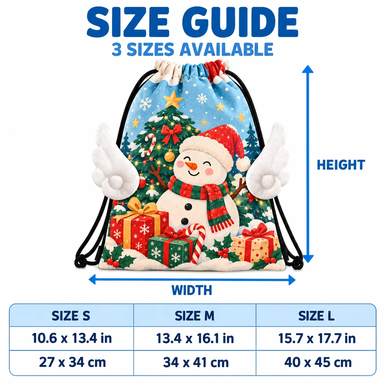 Personalized Wing Drawstring Bag Custom Polyester Taffeta Backpack Lightweight Washable Gym Travel School Storage Sports Sack