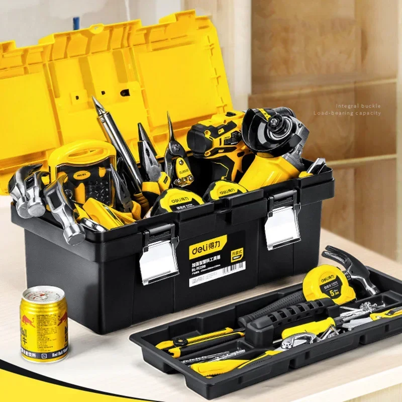 Toolbox Carry Case Waterproof Tool Electrician Potable Screwdriver Tool Box Without Tool  Garage Accessories