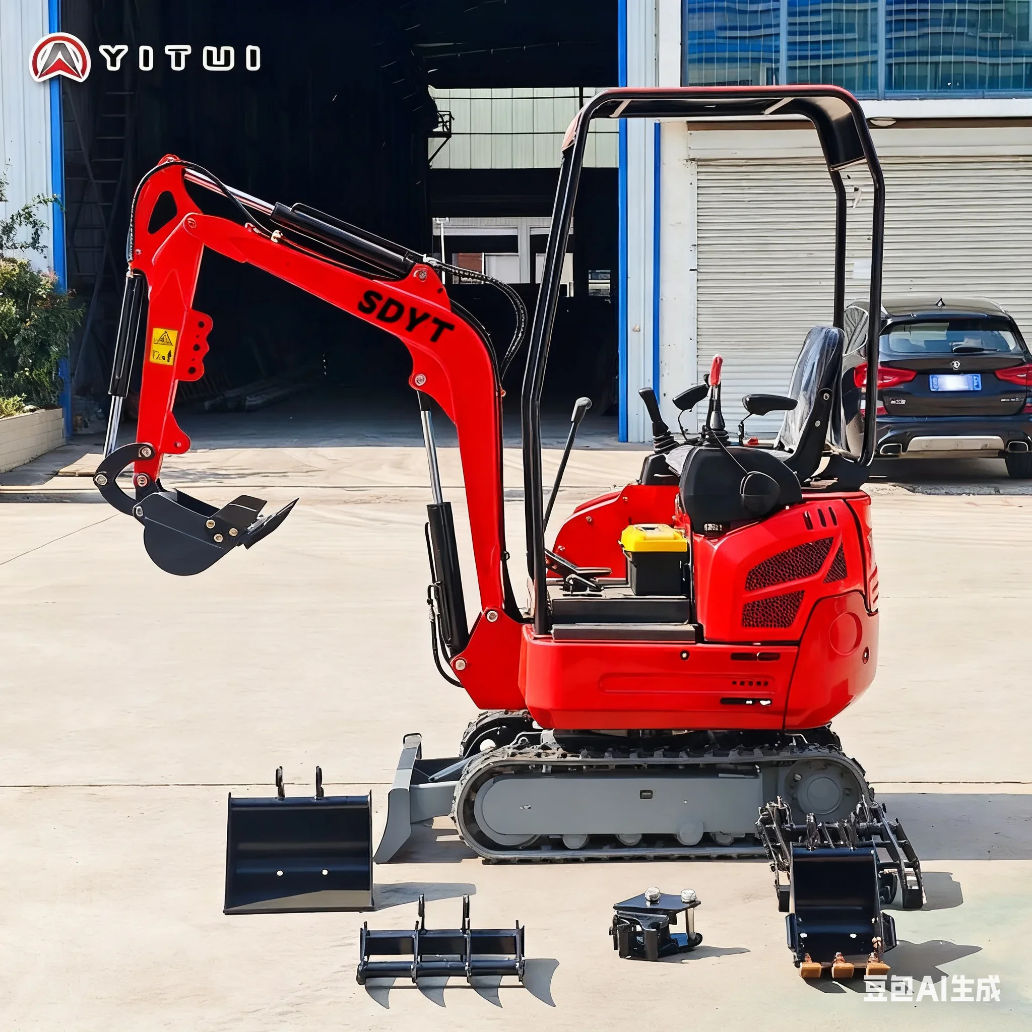 Für den Wintergebrauch Minibagger 2,0 Tonnen Kubota-Motor Euro 5/Epa maßgeschneidert mit Kabine und Klimaanlage Grabtiefe 3 Meter