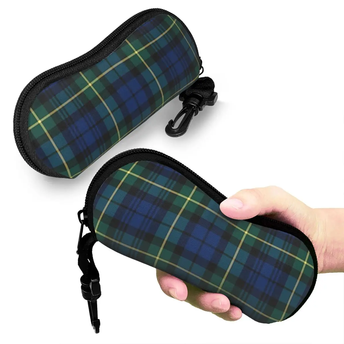 

Clan Gordon Tartan Shell Чехол для очков Защитная коробка для солнцезащитных очков Женская и мужская мягкая сумка для очков
