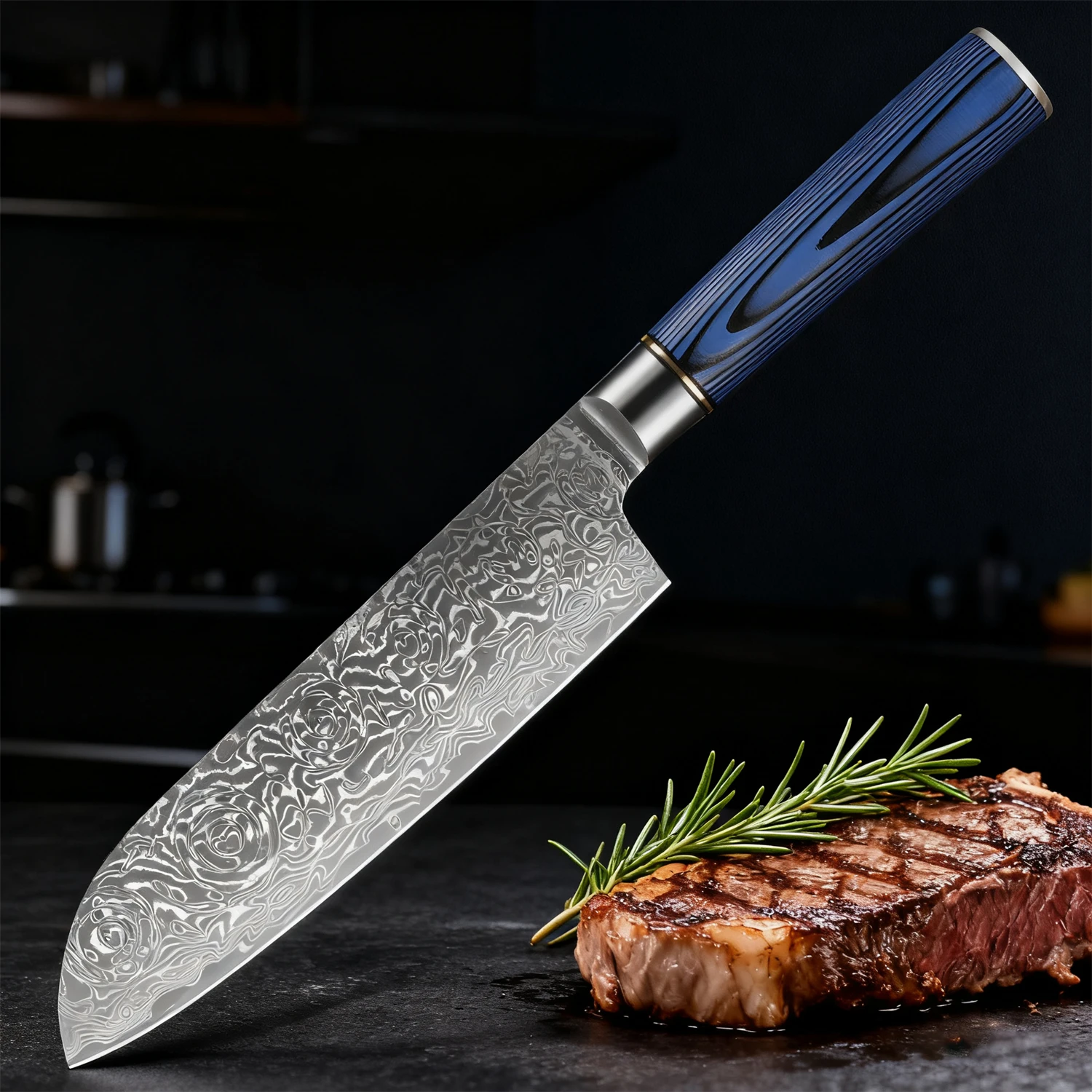 

Professional Santoku Knife 67 Layer Damascus Kitchen Knife Ultra Sharp Chef Knife Meat Vegetable Cutting Knife Kitchen Stuff