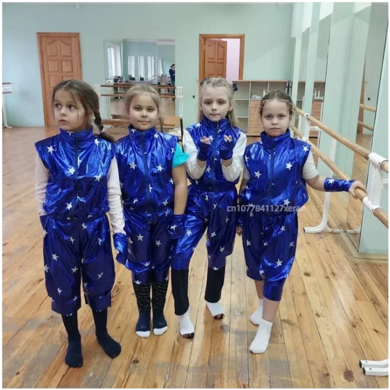 Children's Dance Performance Costume, Girls' Fluffy Dress, Evening Dress, Sequined Gauze Dress, Dance Performance Costume Set