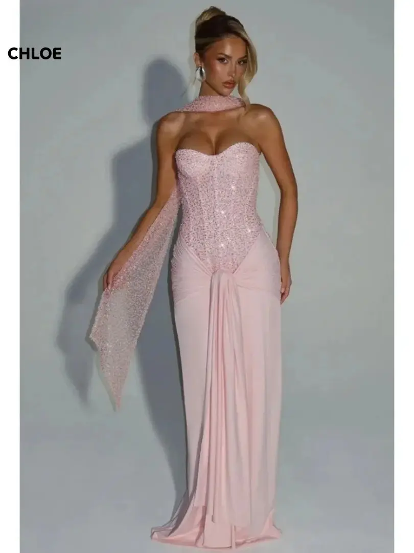 Line A-jurken 2025, luxe avondjurken, luxe jurk, op maat gemaakte off-shoulder damesfeestjurken voor speciale gelegenheden, prom - afbeelding 2