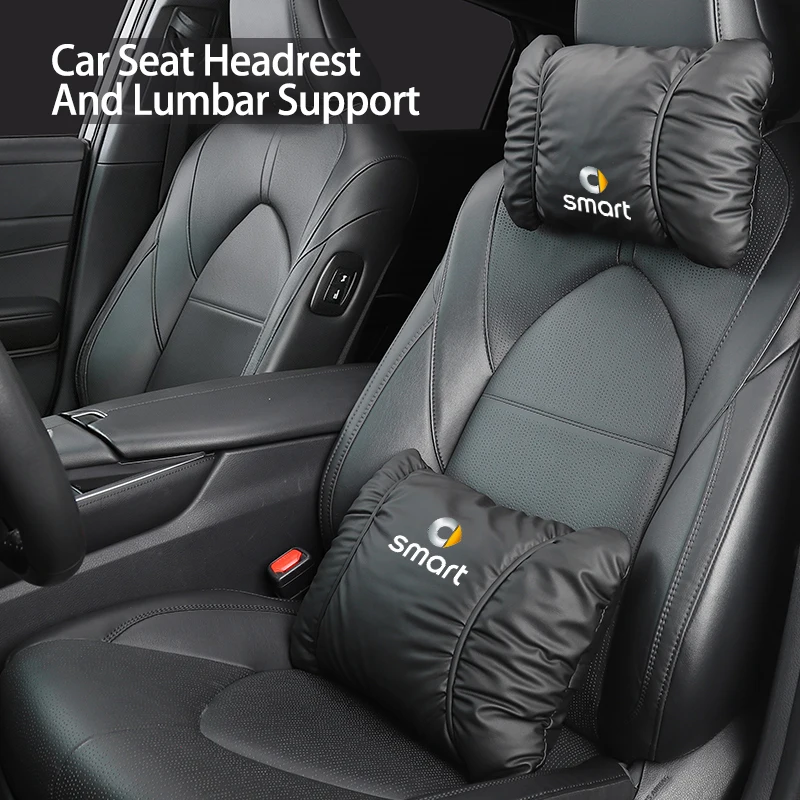 Car Seat Seadrest Lumbar Support Stain Resistant Protection Interior For Smart Fortwo 451 450 453 Forfour EQ Cabrio Crossblade