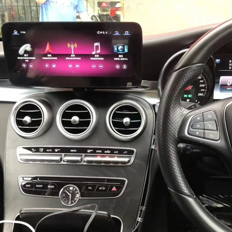 

12.8 Inch Android Car Stereo For Mercedes-Benz GLC C Class 2016-2018 2K HD Touchscreen Multimedia Player Navigation Bluetooth