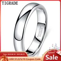 Tigrade Classic Jewelry 2/4/6/8mm Cute Men Women Simple Rings Polish100% Pure Tungsten Carbide Ring Wedding Band Engagement Ring