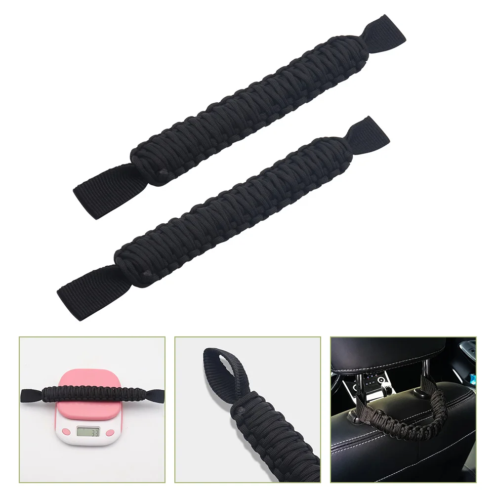 2 Pcs Auto Accessories for Cars Headrest Handle Seat Back Handrails Oxford Cloth Rear Grab