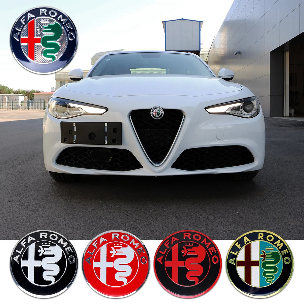 1pc For Alfa Romeo 159 147 156 Giulietta GT Car Front Grill Emblem Covers/Center Console Knob Interior Sticker Auto Accessories