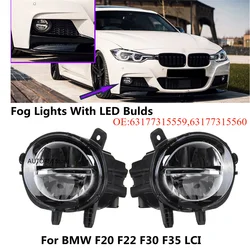 LED Bulds Car Front Bumper Driving Lamp LED Fog Light For BMW F20 F22 F30 F35 LCI 63177315559 63177315560 Headlight Fog Lamp
