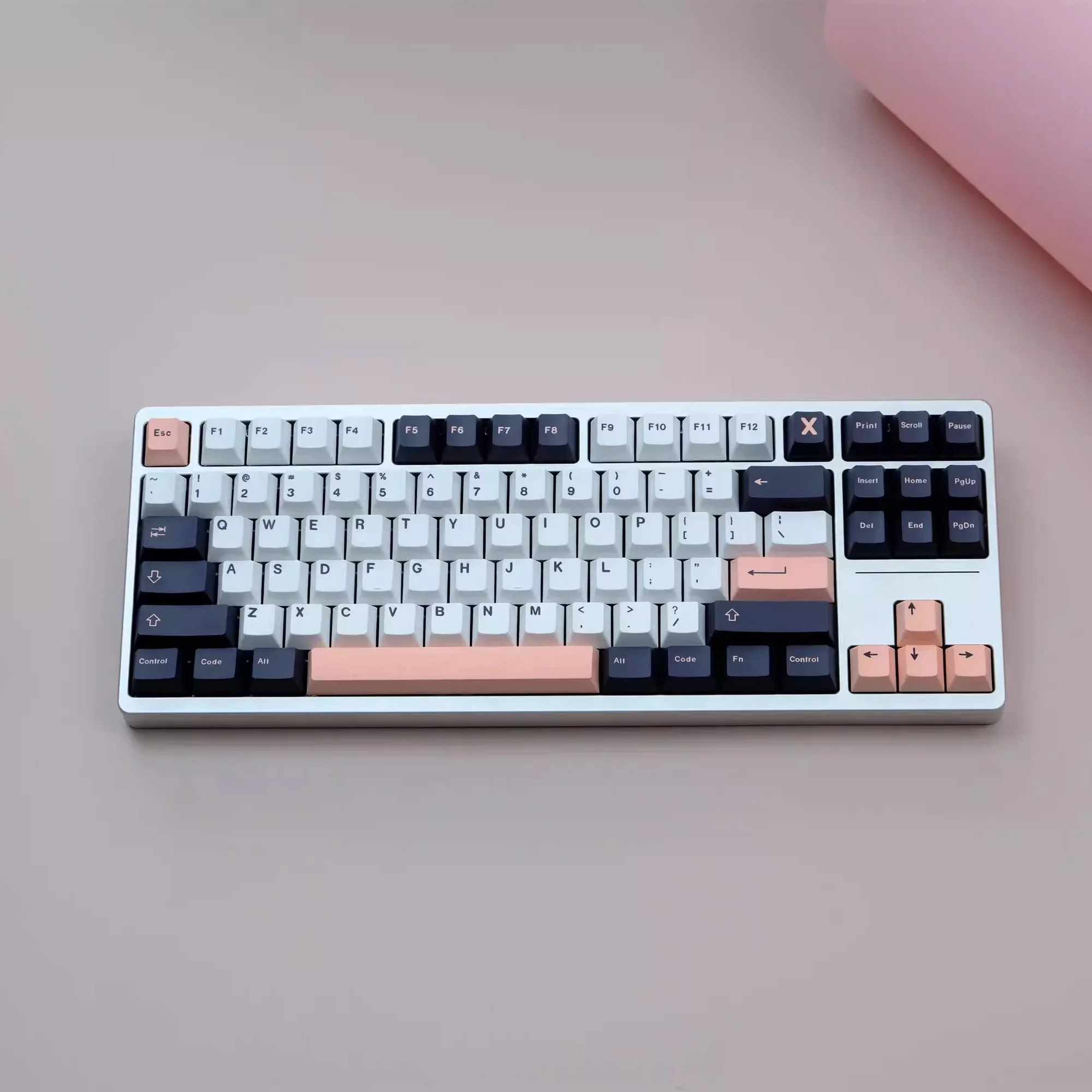 Olive keycap 129 keys PBT material Original height Five-sided sublimation process Suitable for a variety of mechanical keyboards