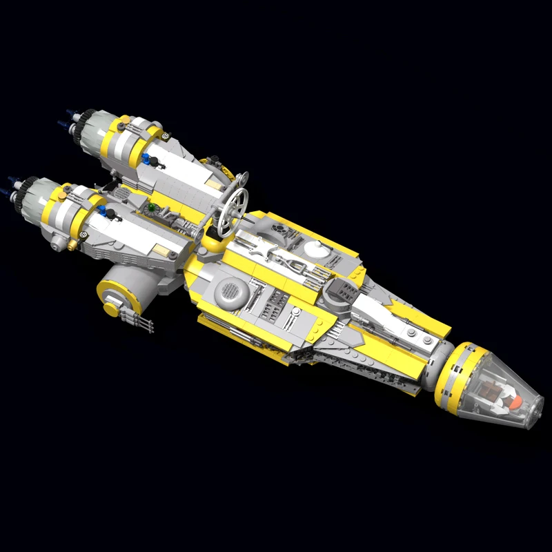 

1230 шт. MOC Corellian YZ-775, средние транспортные звезды, боевые строительные блоки, рождественский подарок, детские игрушки STEM, соответствующие размеры и формы