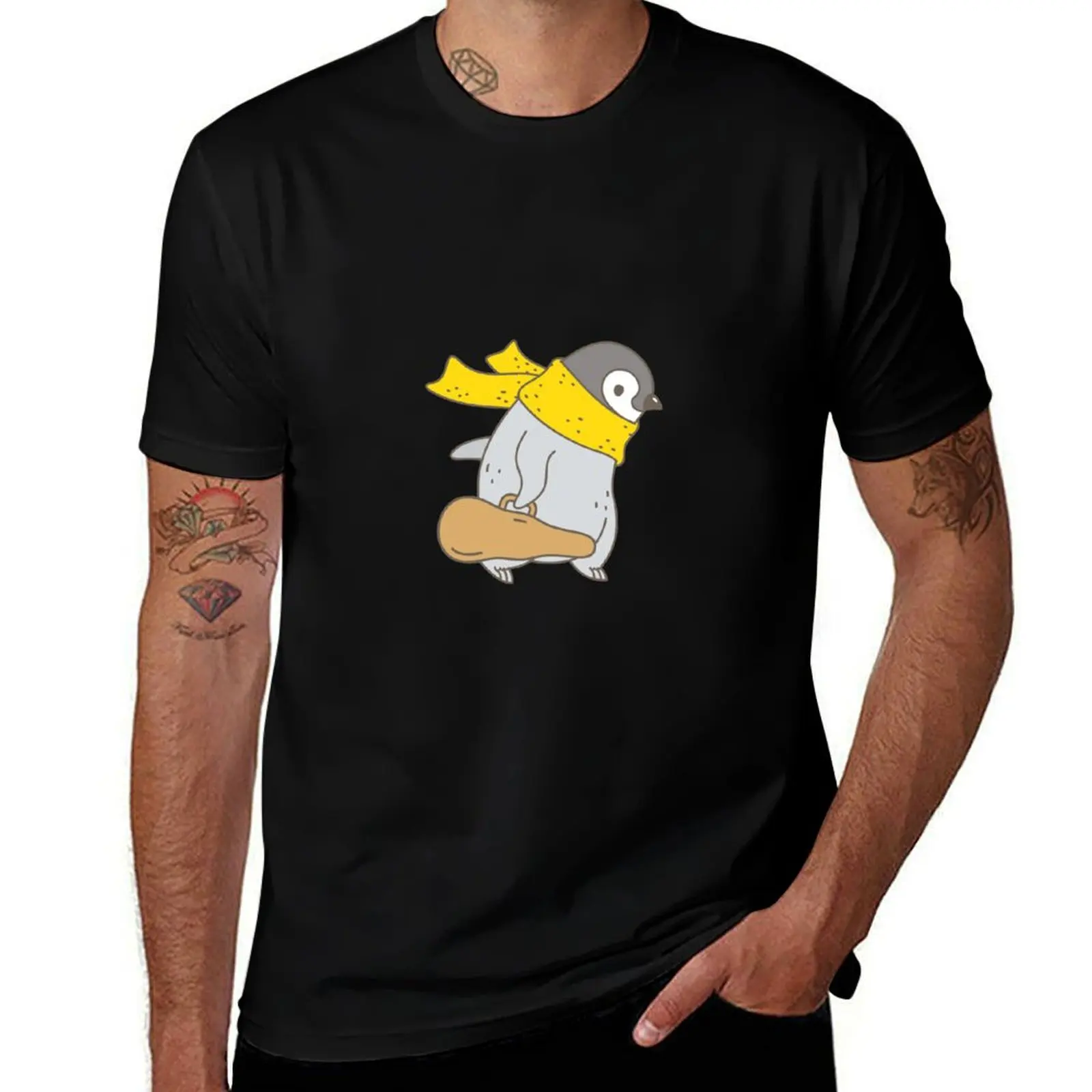 Penguin Violinist T-Shirt man t shirts graphic T-Shirt