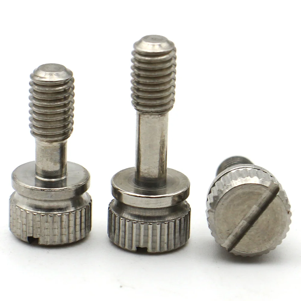 GB839 Standard Knurled Non Loose Screw M2 M2.5 M3 M4 M5 M6 M8 304 Stainless Steel Hand Tighten Screws