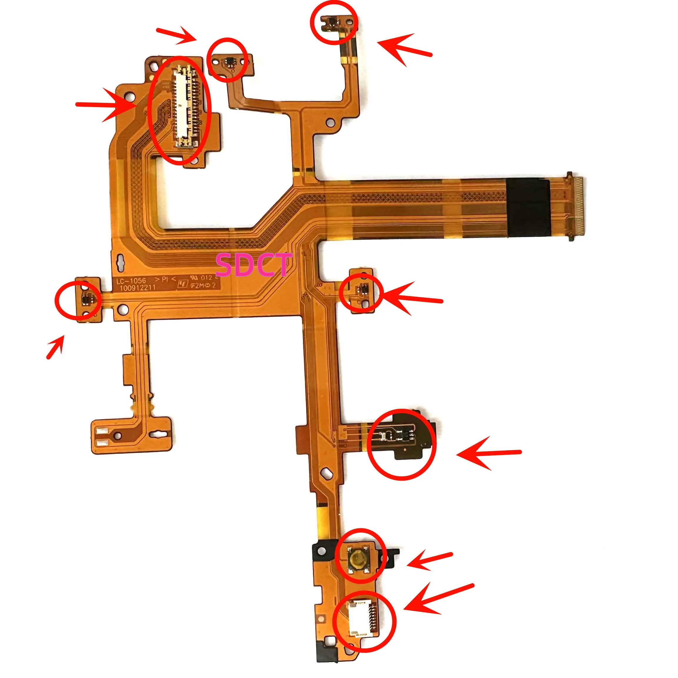 

NEW Repair Parts Mounted C.board FPC Flex Cable LC-1056 For Sony ZV-E10 ZVE10 ZV1 ZV-1 without jack IC