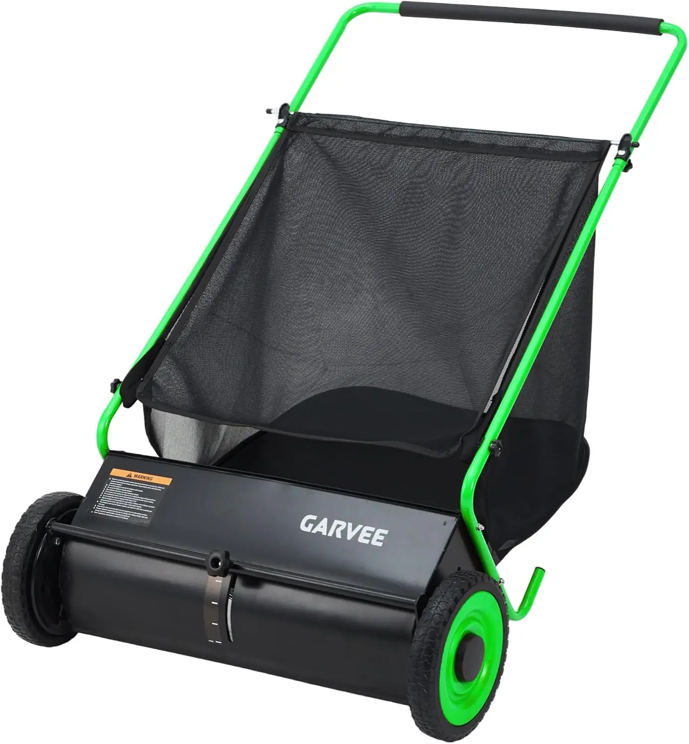26 Inch Manual Leaf Collector Multifunctional Leaf Lawn Collector Hand Push Sweeper Cleaning Tool for Yard Garden Cleaning Large-Capacity Mesh Hopper