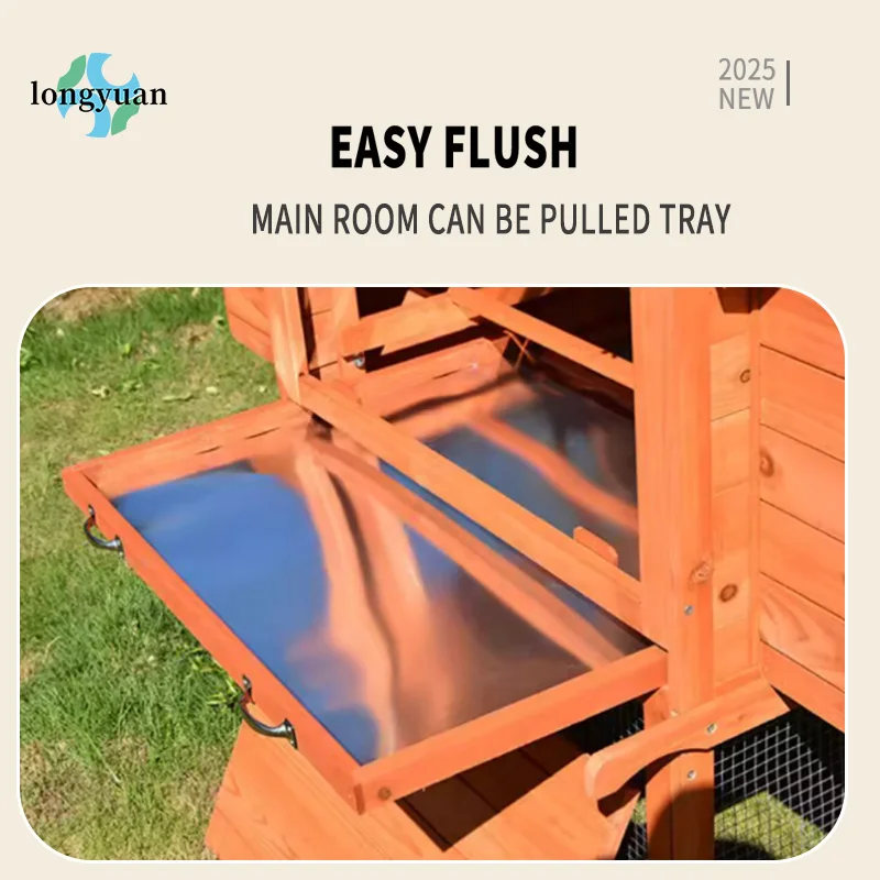 Easy Clean Large Outdoor Wooden Chicken Coop Durable Spacious Hen House Poultry Breeding Farm Animal Cage