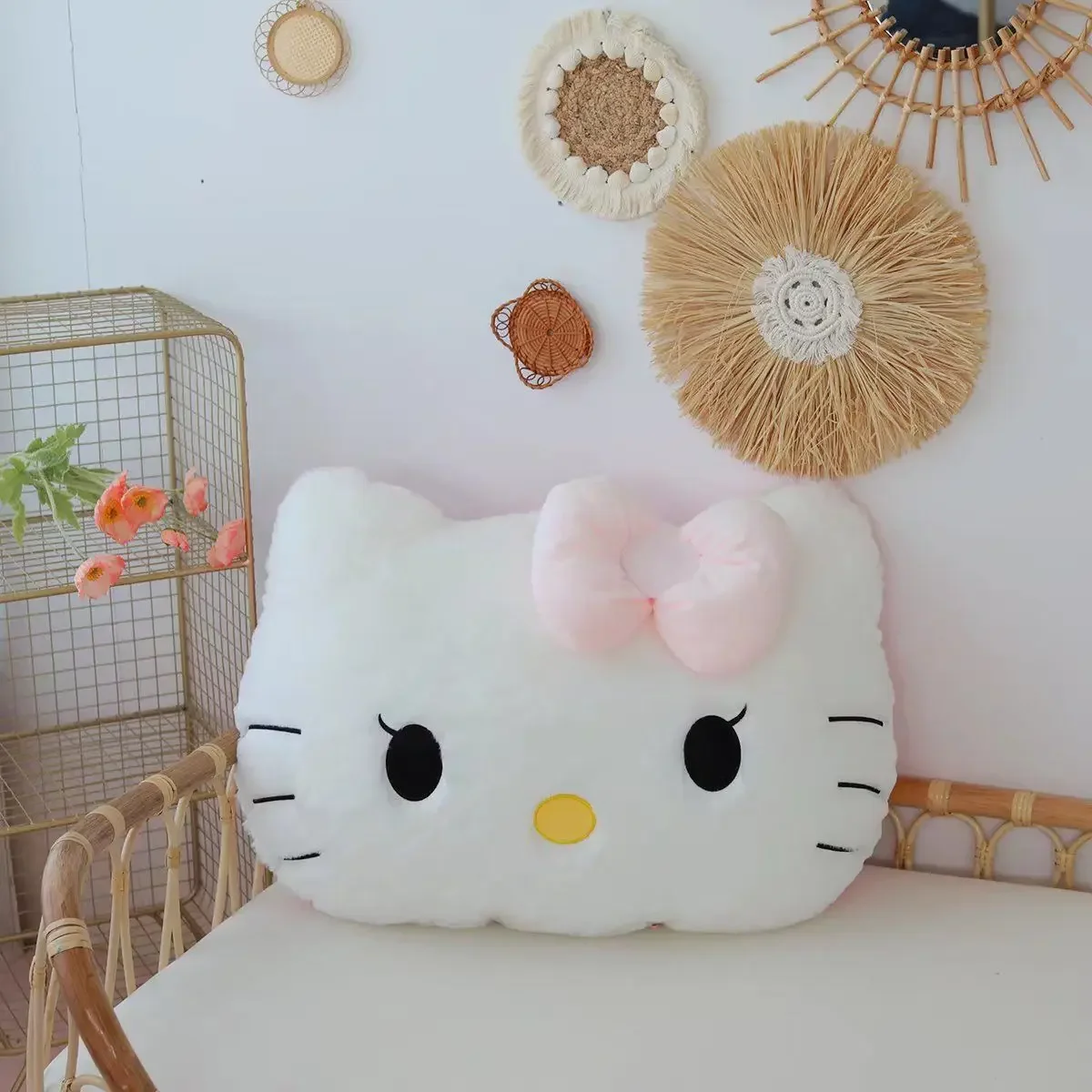 Kt Hello Kitty Plush Toys Anime Kawaii Hello Kitty Kt Cat Stuffed Plushie Dolls Sofa Bed Soft Pillow Xmas Gift For Kid Girl