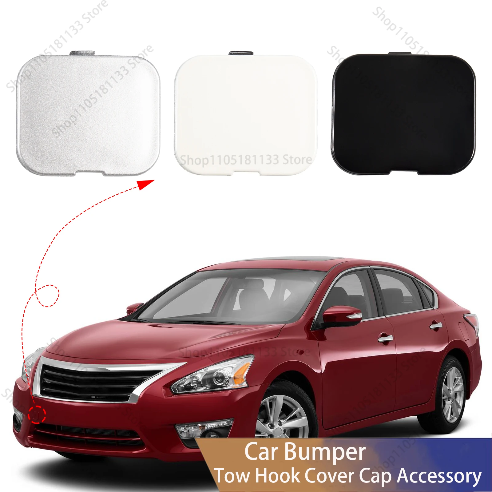 For-Nissan-Altima-2013-2015-Front-Bumper-Tow-Hook-Cover-622A03TA0A-OE-Replacement-Premium-Quality-Direct-Fit-Installation