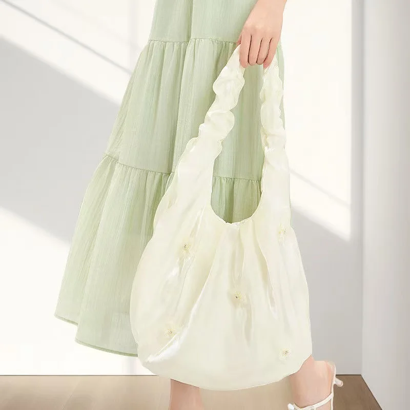 

Женская сумка на одно плечо с шелковой вышивкой, 25-стильная сумка для покупок, дорожная сумка, модный женский кошелек