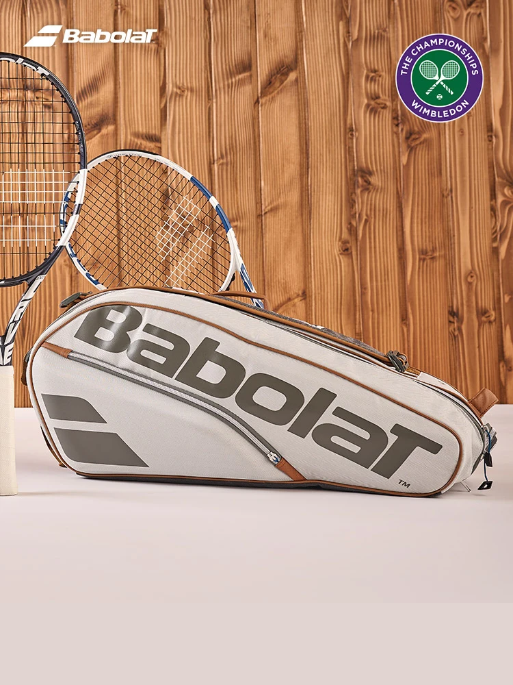 2024 Babolat Bolsa de Tenis RH6 RH9 Mochila de Tenis PURE WIMBLEDON Bolsa Deportiva Masculina Tenis Raqueteiras Raquetas de Tenis de Playa Paquete de Padel