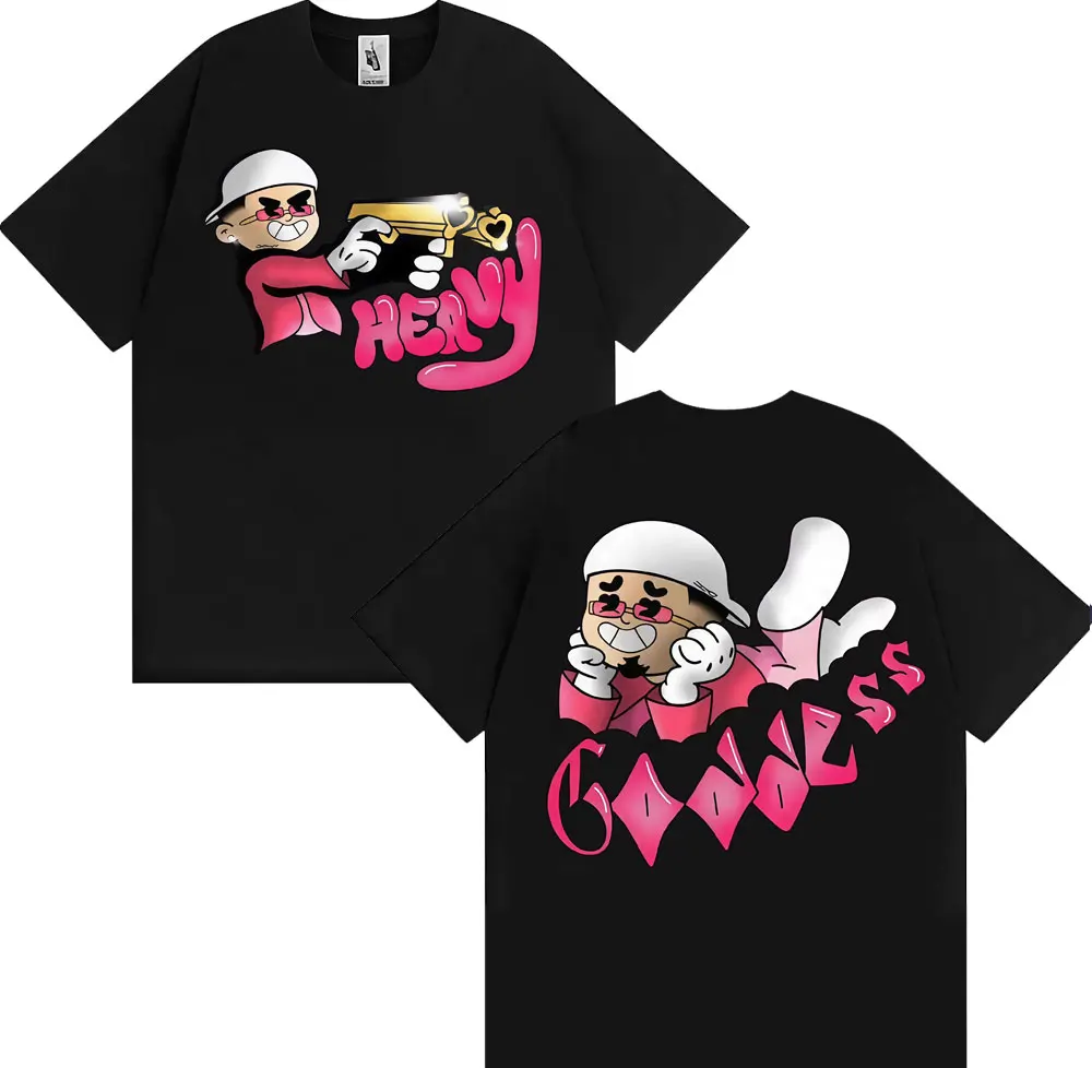 

Omar Courtz Primera Musa Heavy Merch T Shirts Men's Women Fashion Gothic Aesthetic T-shirt Summer Tops Casual T Shirt Streetwear