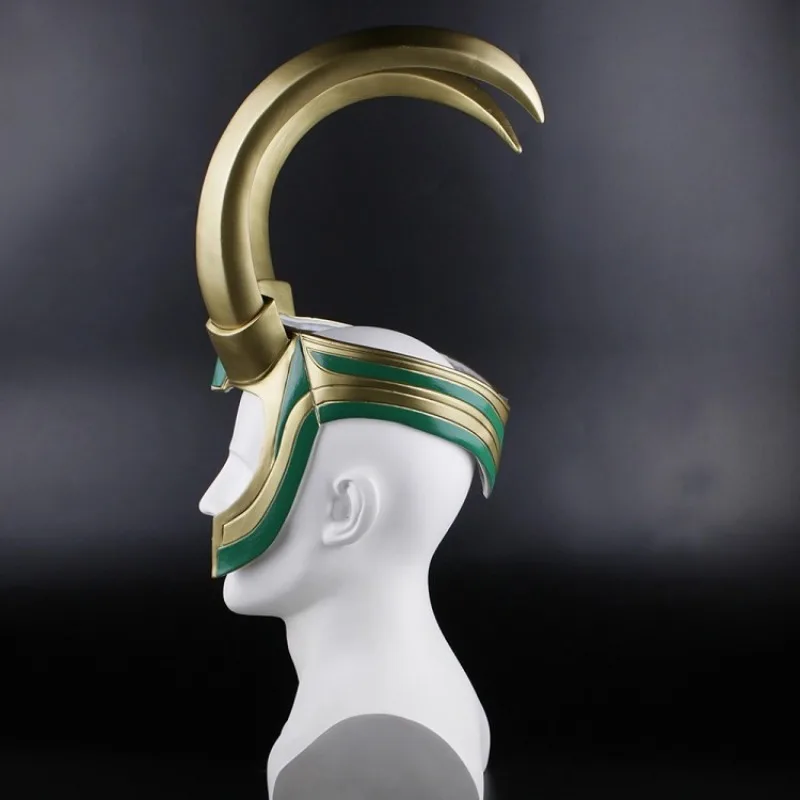 อุปกรณ์ต่อพ่วงภาพยนตร์ซูเปอร์ฮีโร่ Loki Cape หน้ากากหมวกกันน็อกคอสเพลย์อุปกรณ์เสริม 1/1 อะนิเมะ STAGE เครื่องแต่งกาย PARTY Props